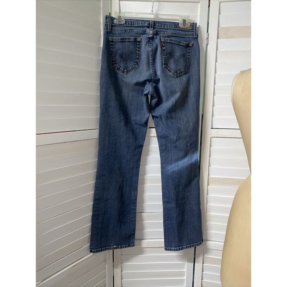 Levi's 529 Curvy Bootcut Jeans Women’s Stretch Medium Blue Wash Sz 10M - Picture 7 of 8